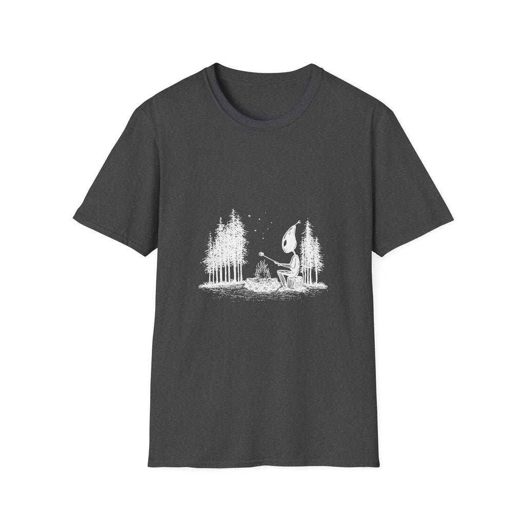 Solitary camping alien Tee