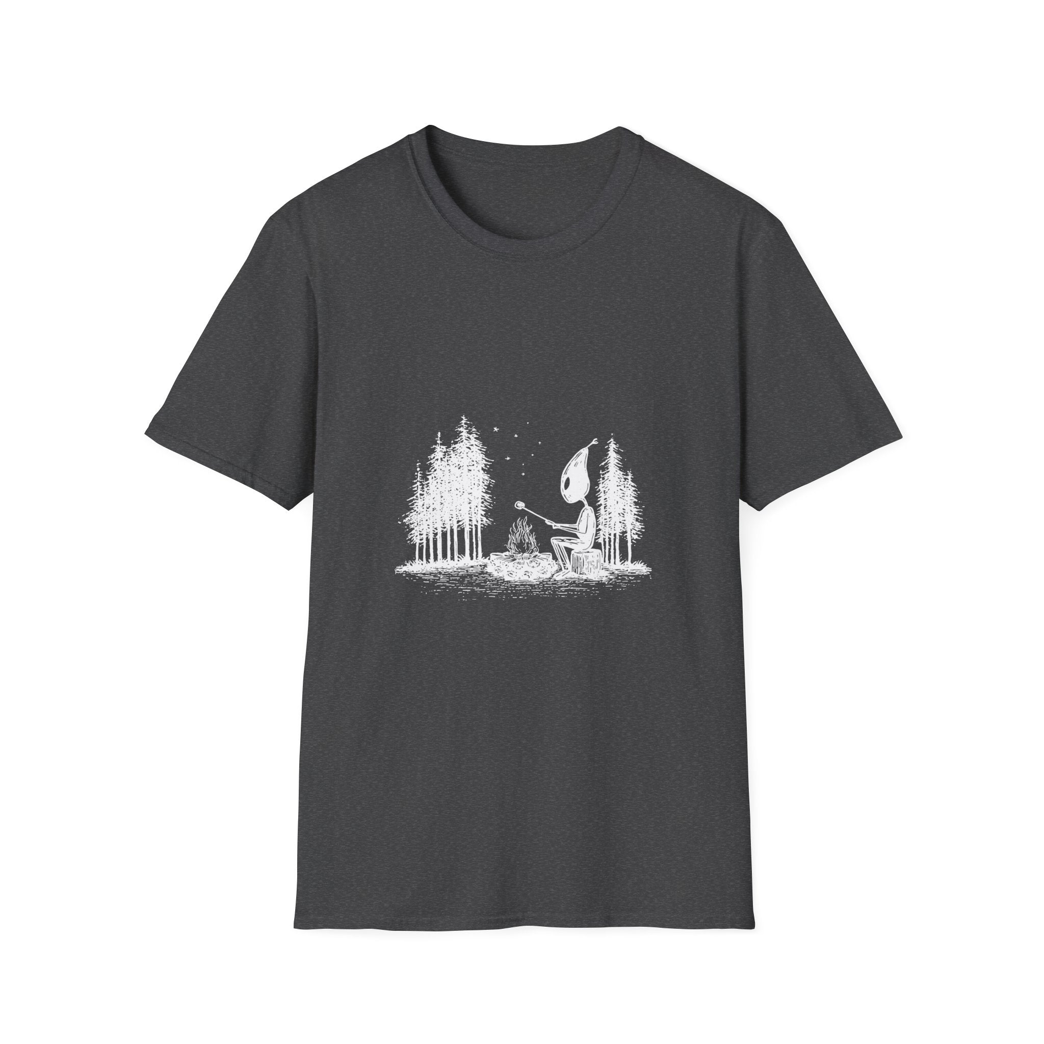 Solitary camping alien Tee