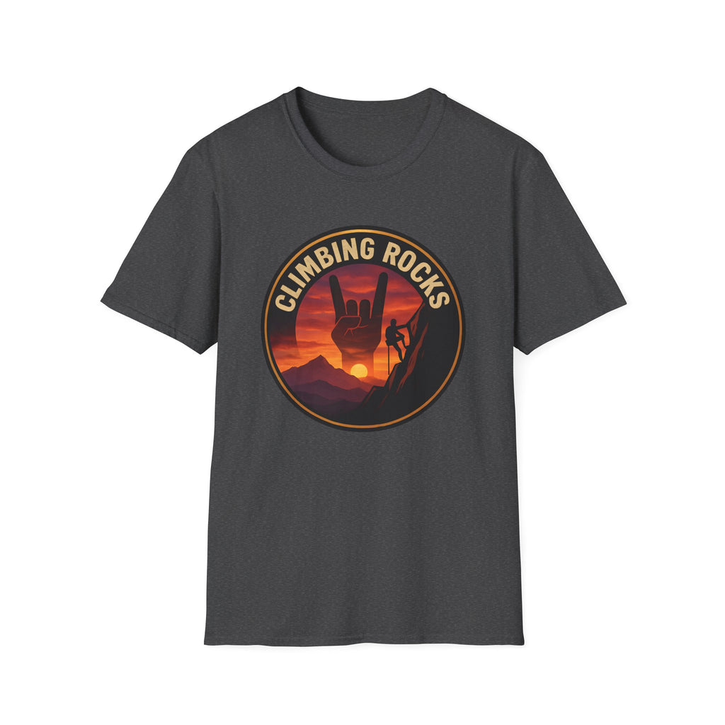 Sunset Climbing Rocks Tee