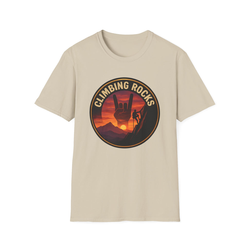 Sunset Climbing Rocks Tee
