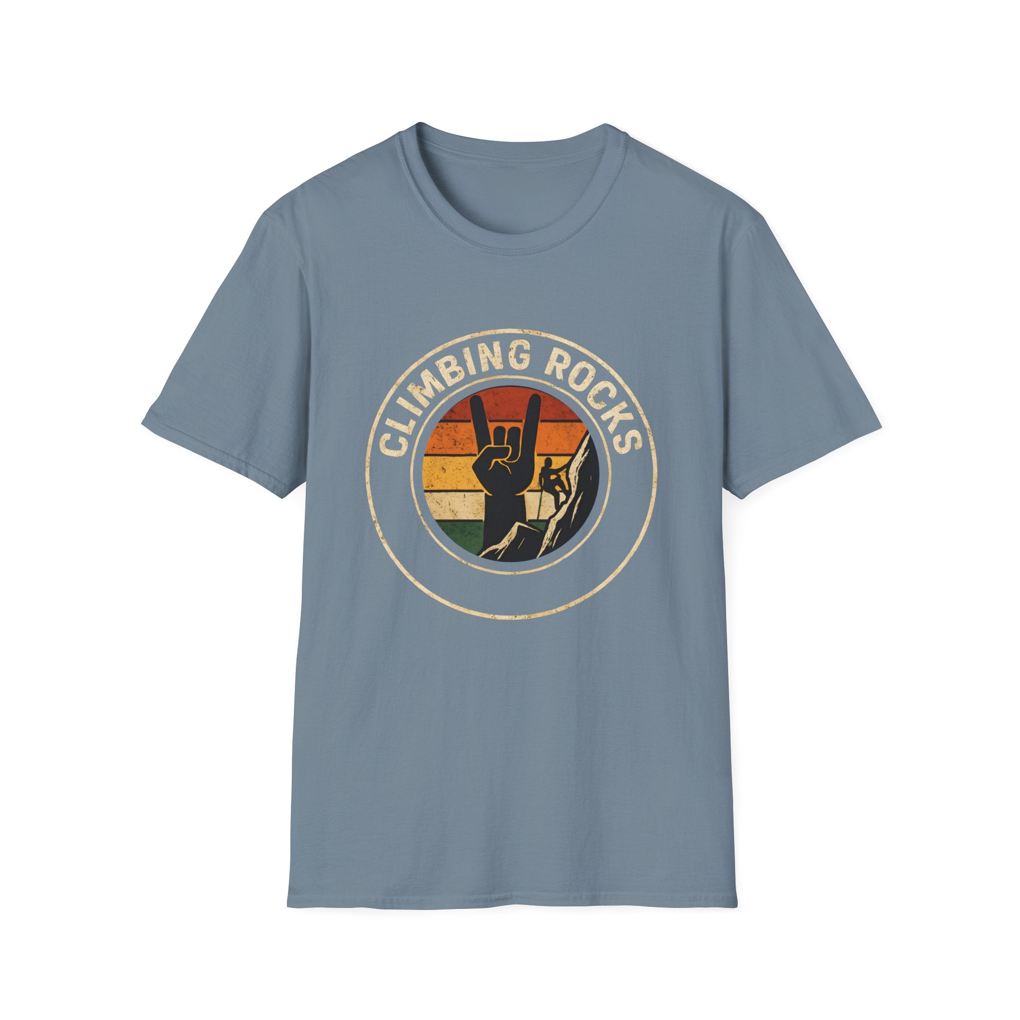 Retro Climbing Rocks Tee