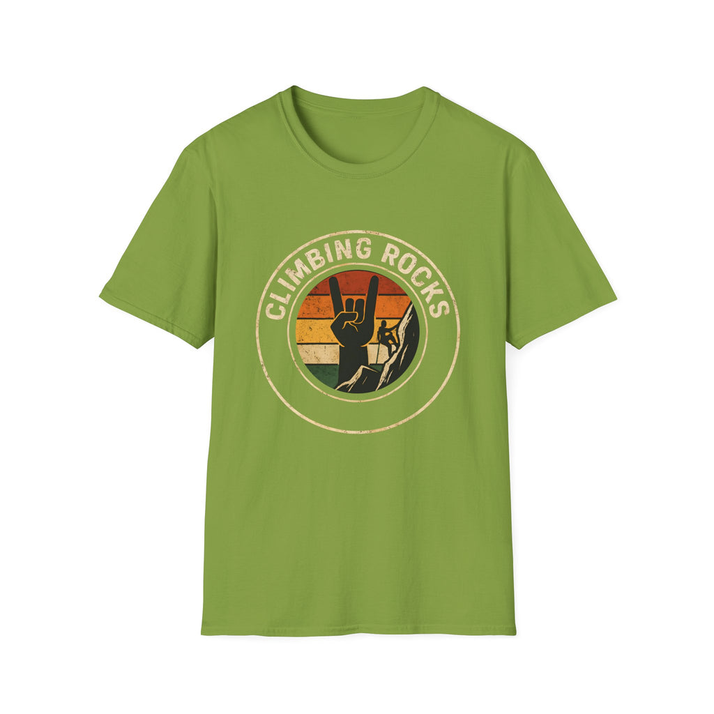 Retro Climbing Rocks Tee