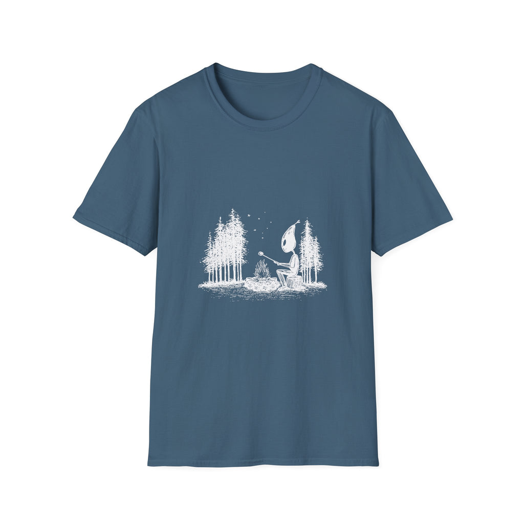 Solitary camping alien Tee