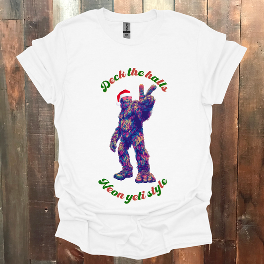 "Deck the Halls Yeti Style" Holiday Tee