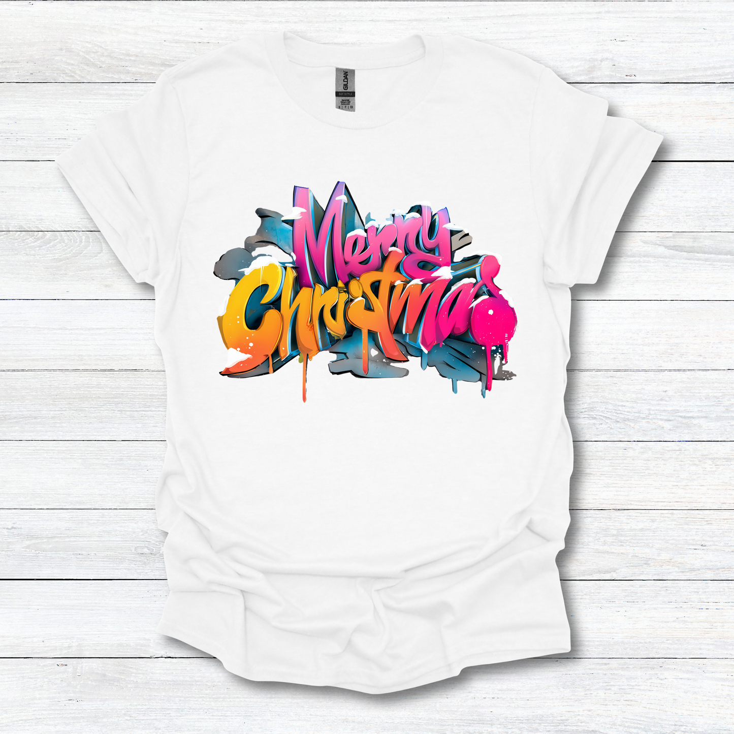 Merry Christmas Graffiti T-Shirt