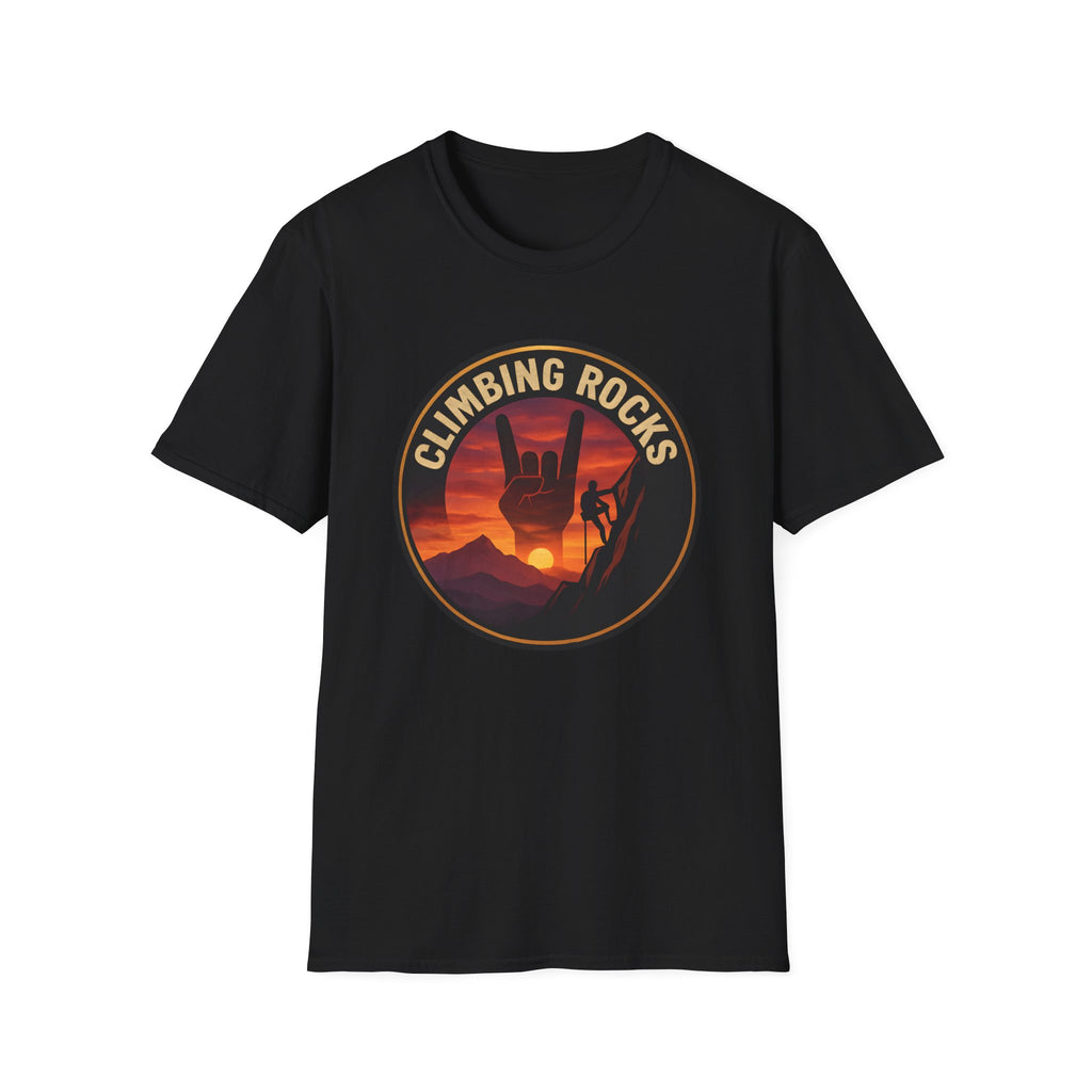 Sunset Climbing Rocks Tee