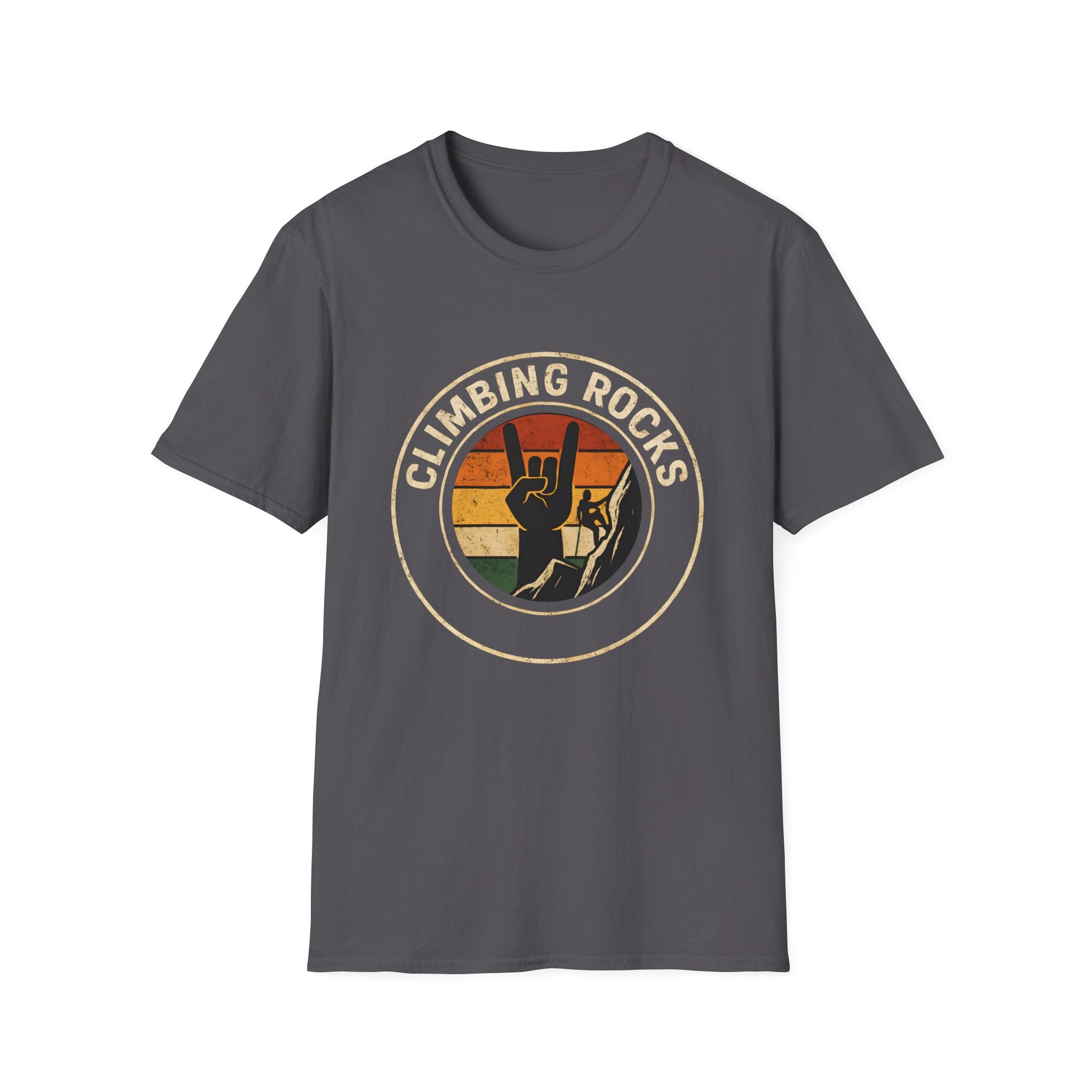 Retro Climbing Rocks Tee