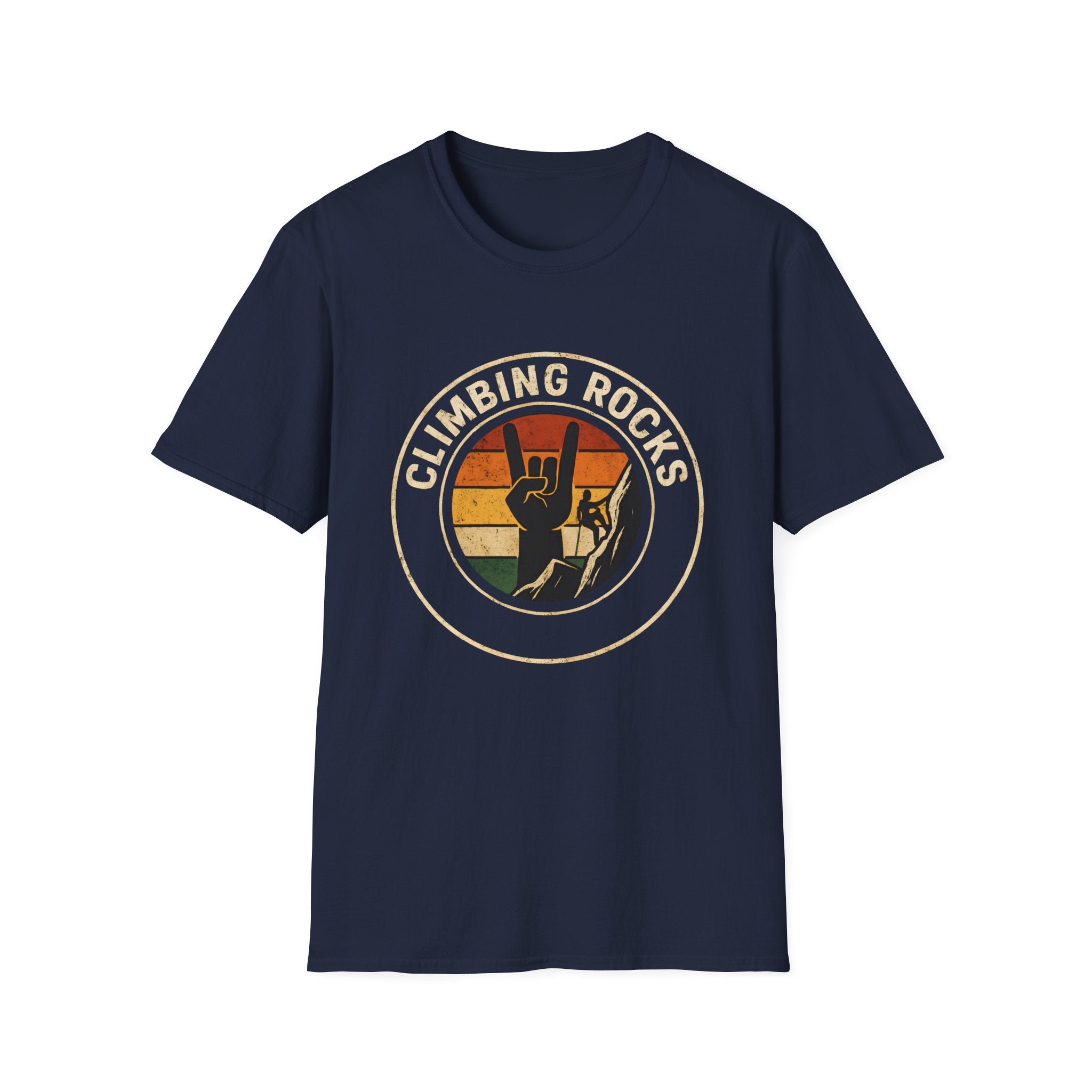 Retro Climbing Rocks Tee