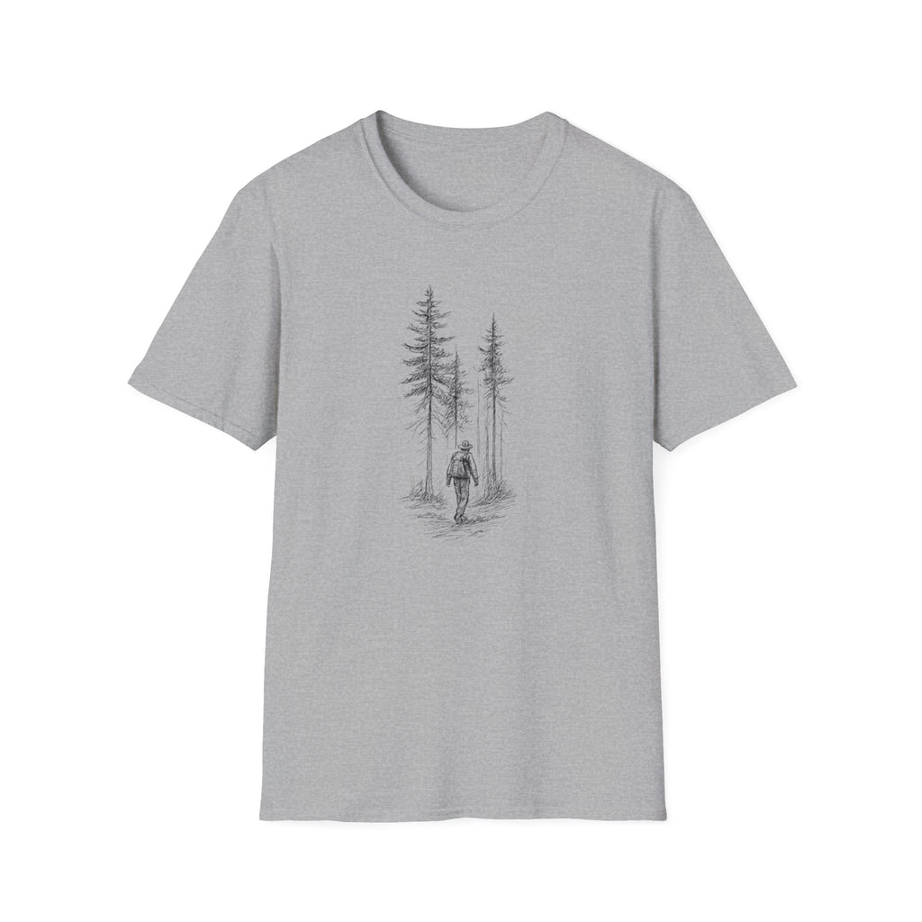 Hiker in Dark Forest T-Shirt
