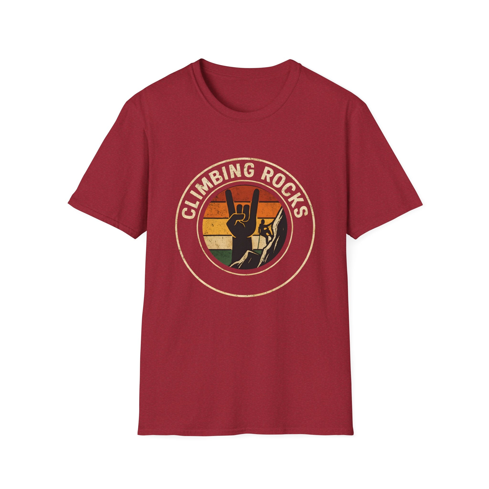 Retro Climbing Rocks Tee