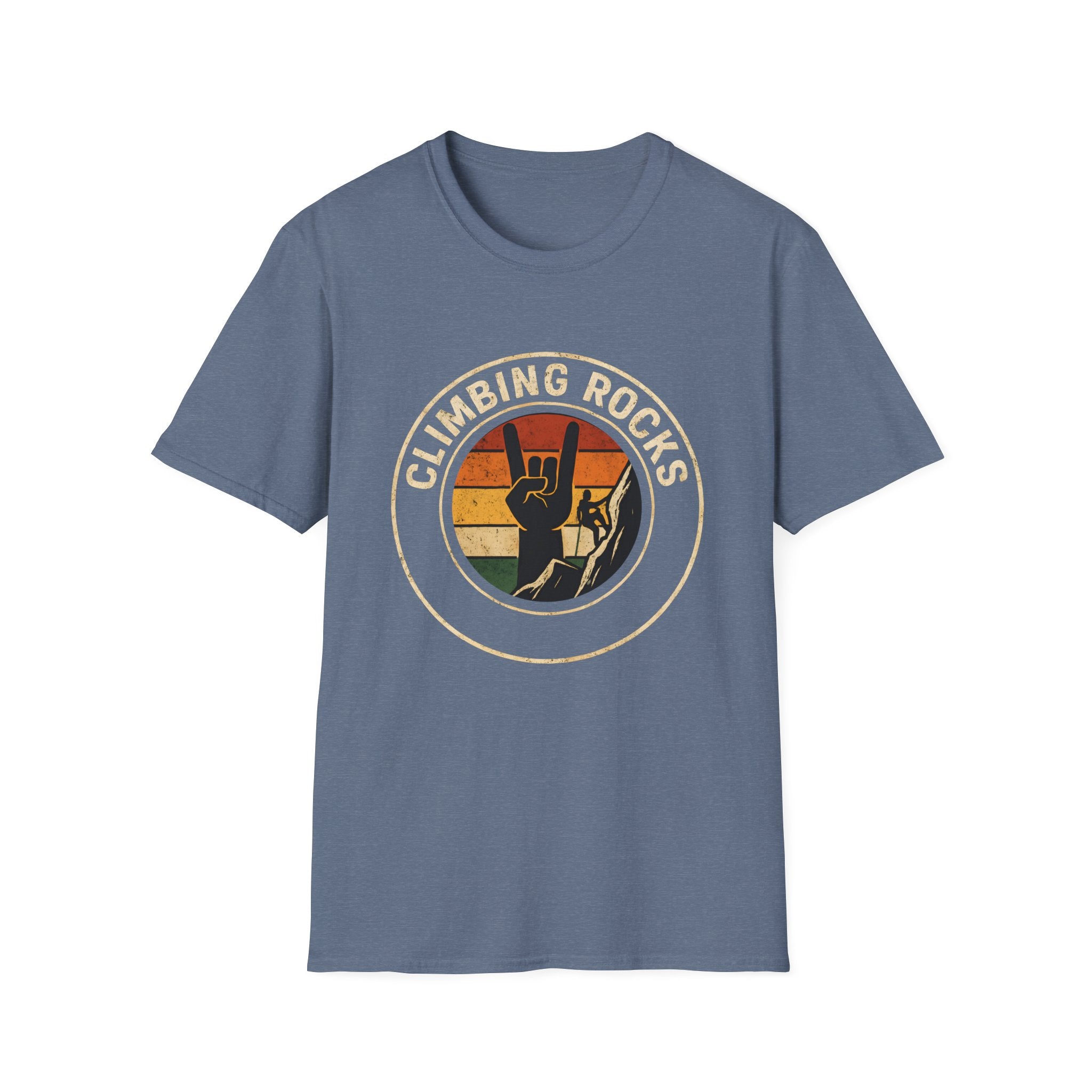 Retro Climbing Rocks Tee