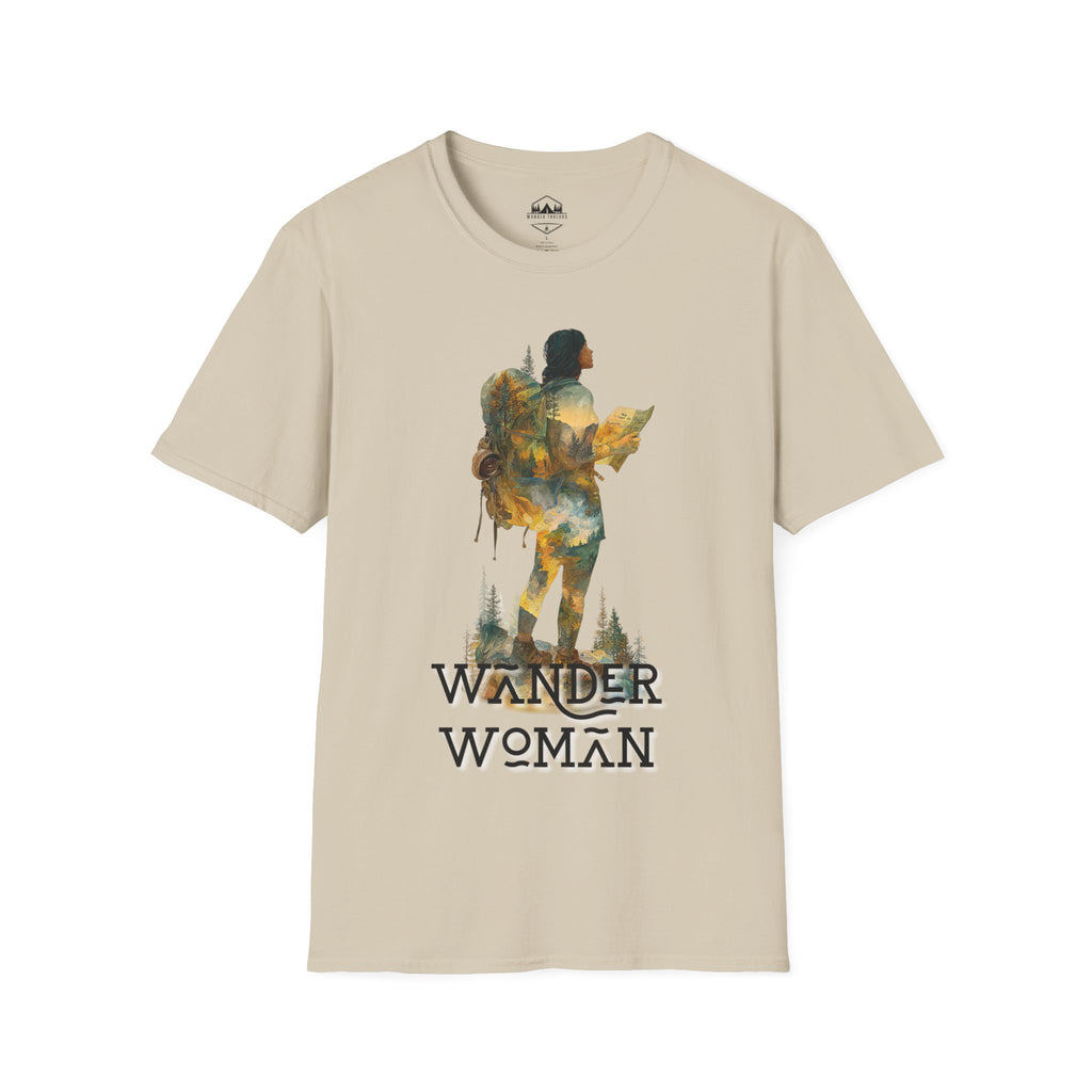 Wander Woman Hiking T‑Shirt — Outdoor Adventure Graphic Tee