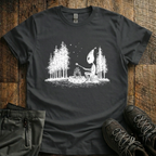 Solitary camping alien T-Shirt