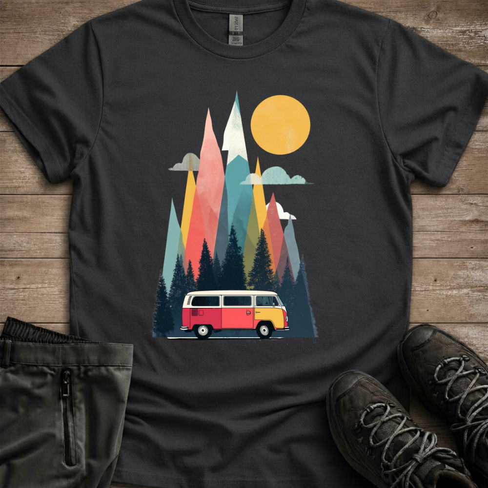 Retro Van Adventures — Camping Road Trip Tee