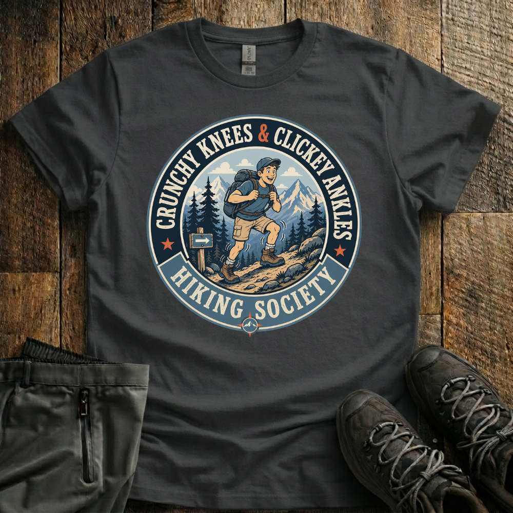 Clickey Ankles Hiking Society T-Shirt
