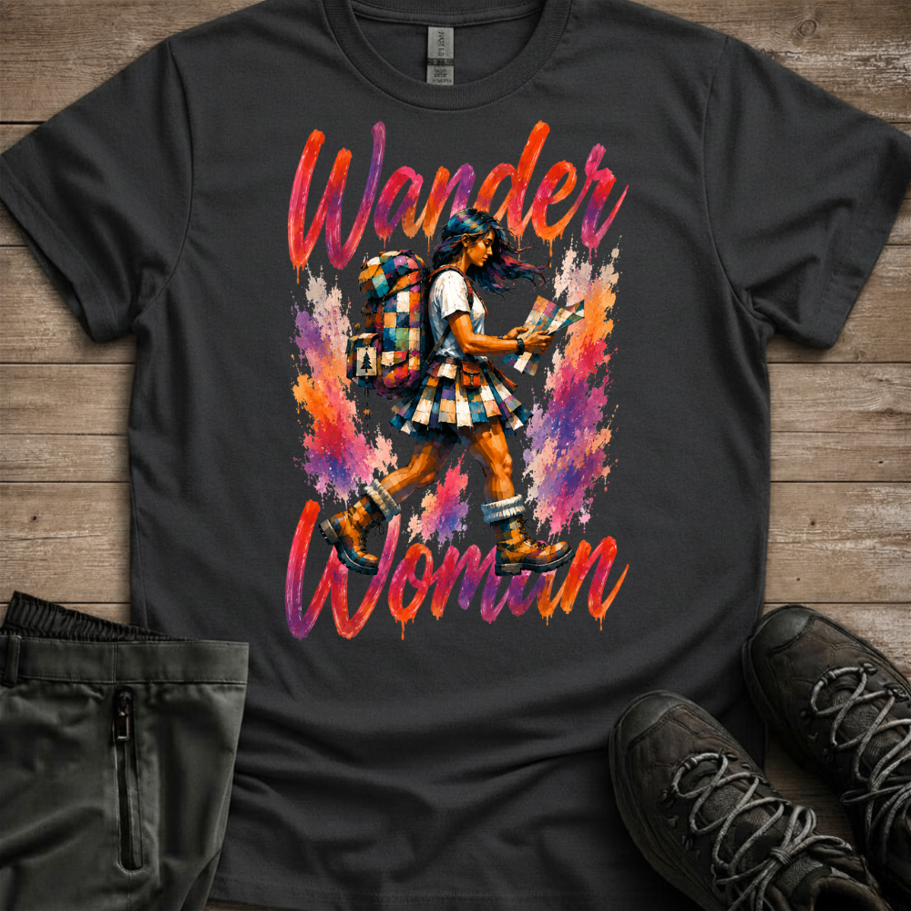 Wander Woman: Seek Adventure — Women’s Hiking Tee