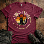 Retro Climbing Rocks T-Shirt