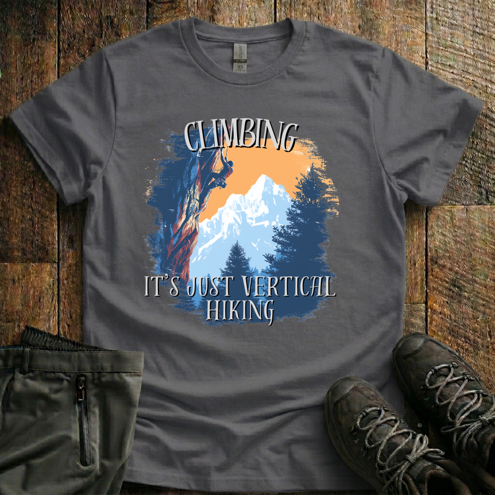 Climbing. Vertical Hiking T-Shirt