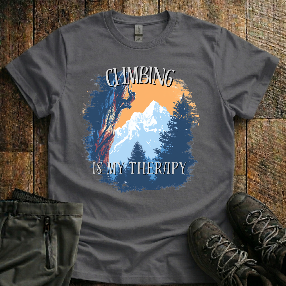 Climbing Is My Therapy Tee