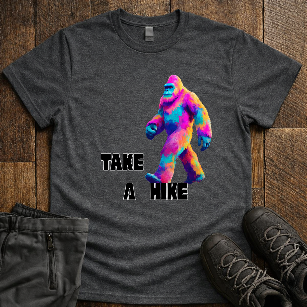 Take A Hike Neon Yeti T-Shirt