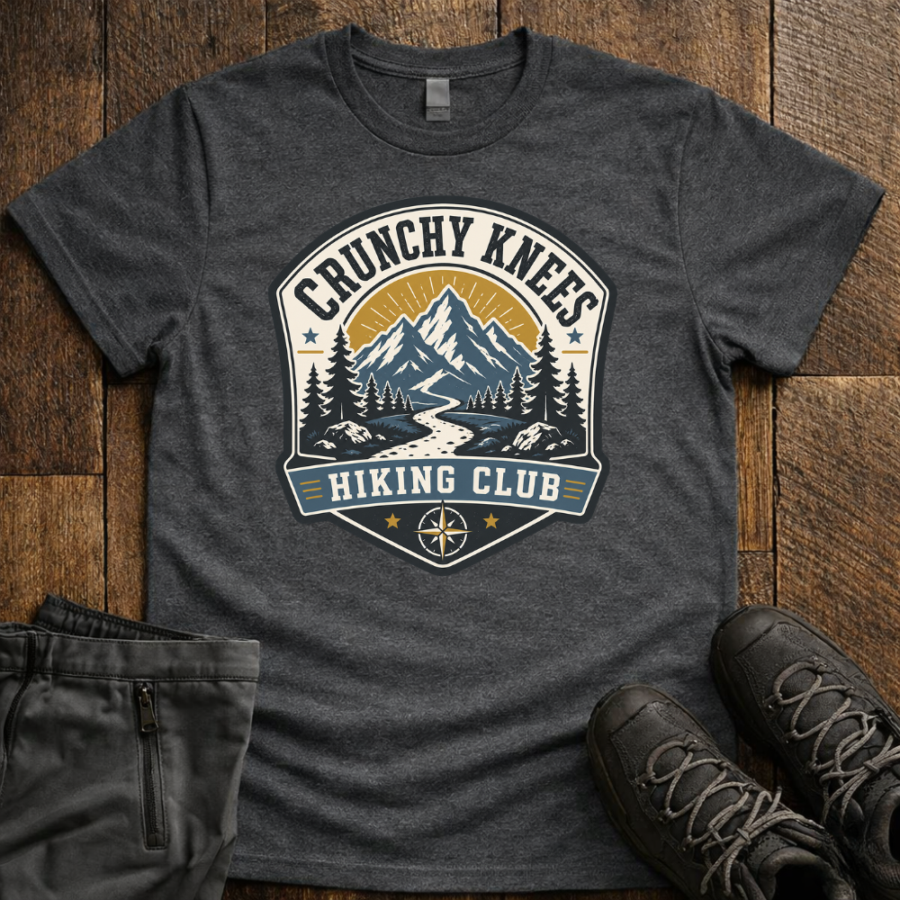 Crunchy Knees Hiking Club T-Shirt