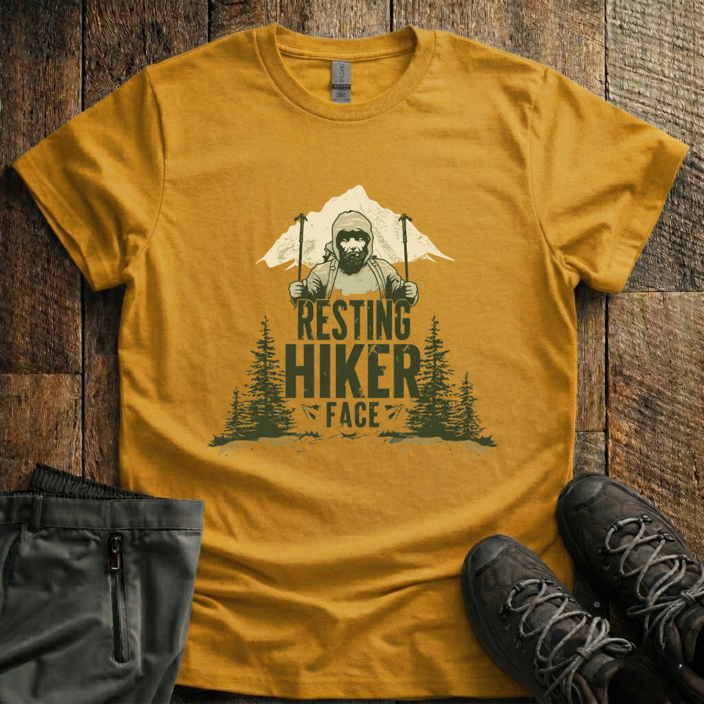 Resting Hiker Face T-Shirt