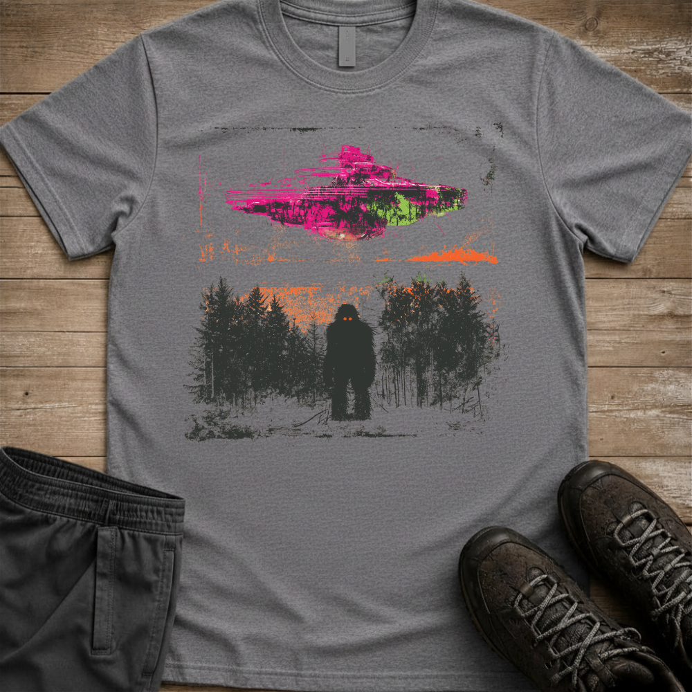 Midnight Encounter — Bigfoot Camping Tee