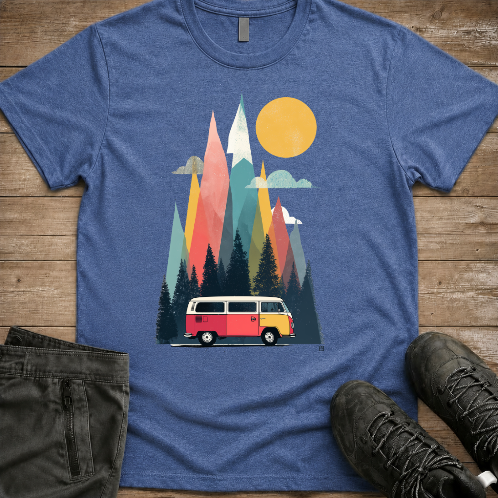 Retro Van Adventures — Camping Road Trip Tee