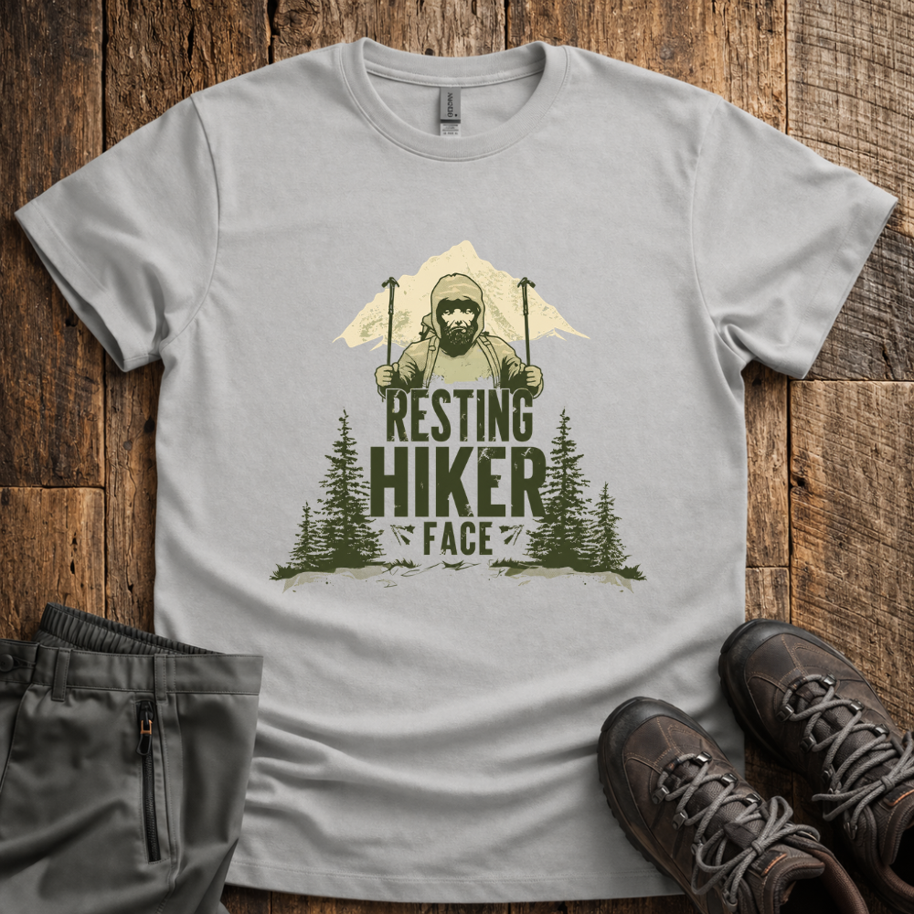 Resting Hiker Face T-Shirt