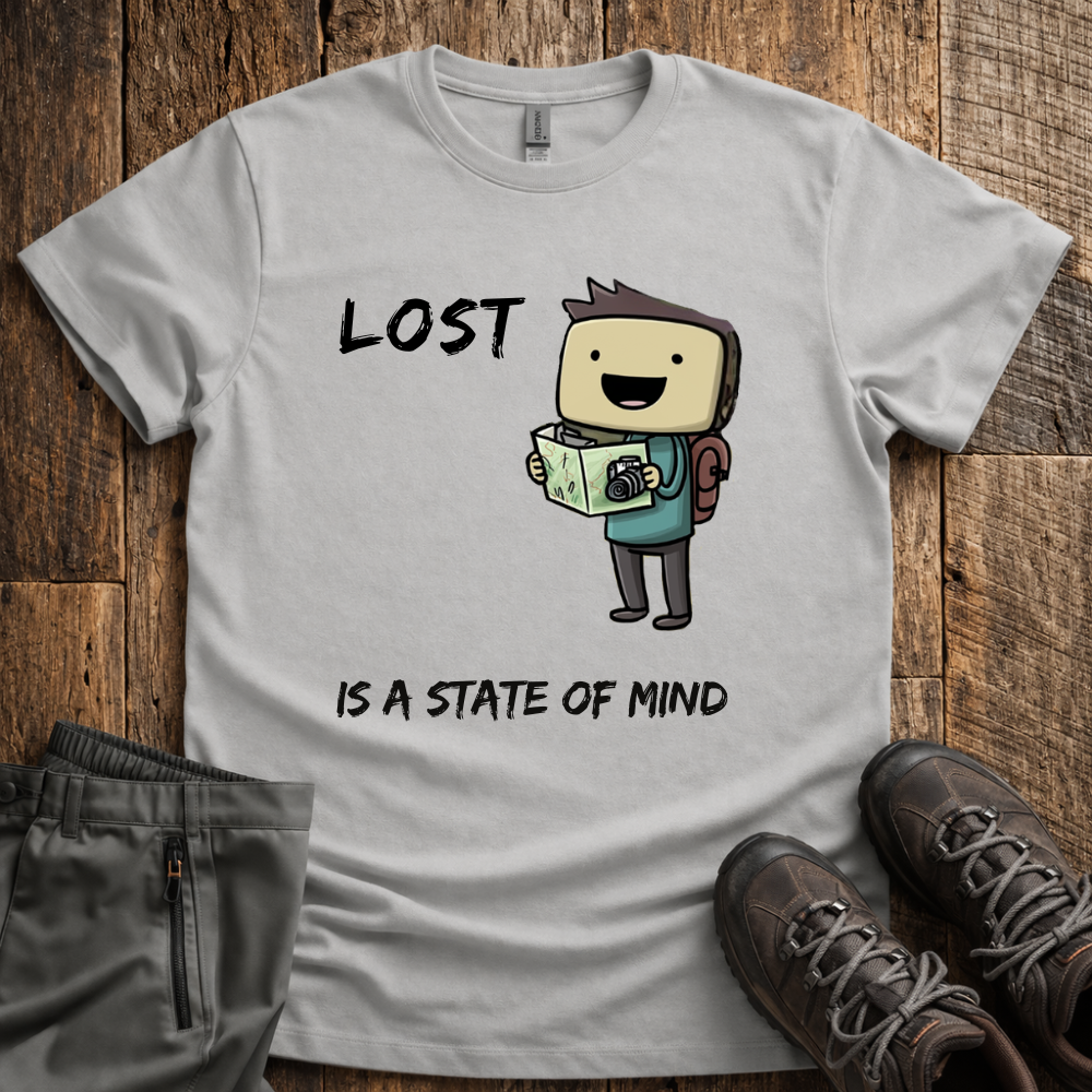 Lost Is A State Of Mind Cartoon T-Shirt