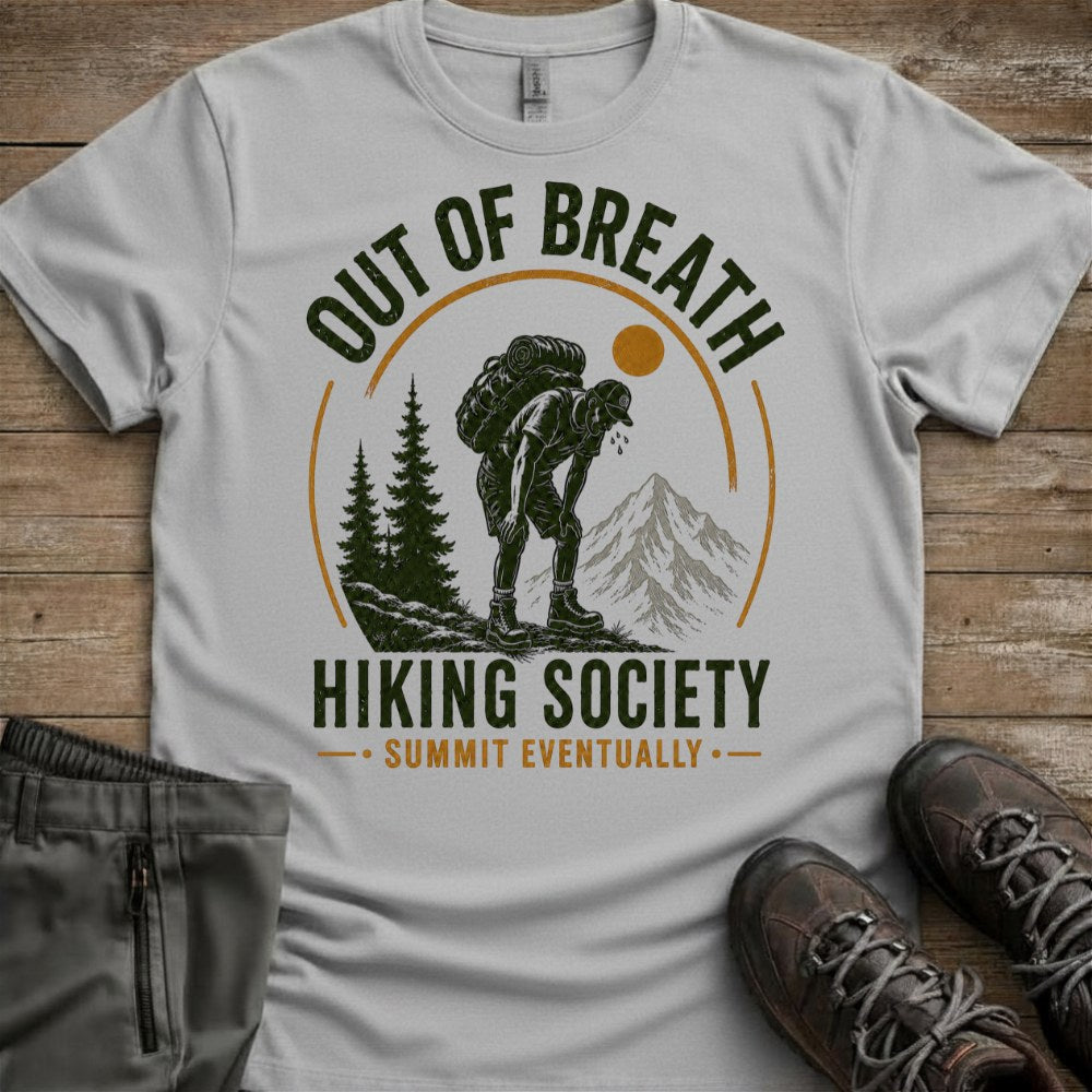 Out Of Breath Hiking Society Tee