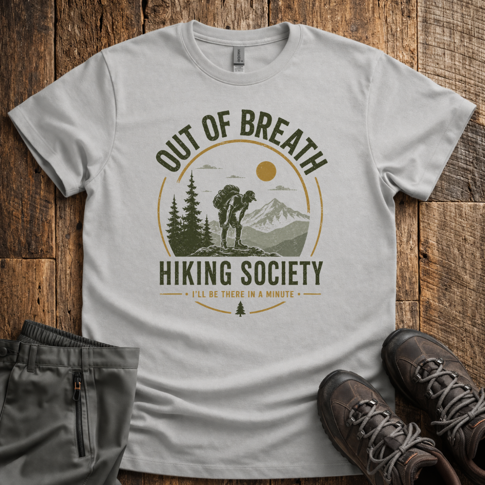 Out Of Breath Hiking Society T-Shirt