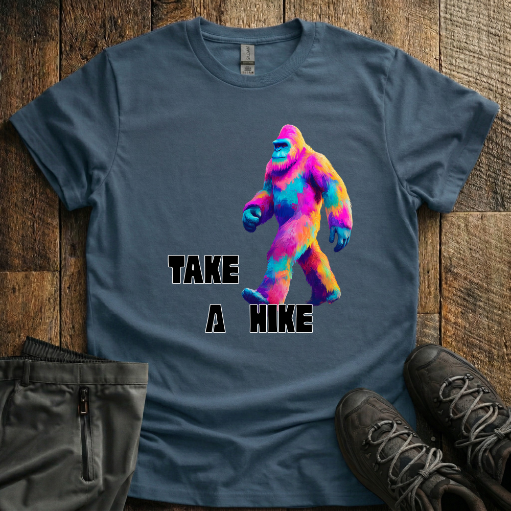 Take A Hike Neon Yeti T-Shirt