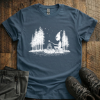 Solitary camping alien T-Shirt
