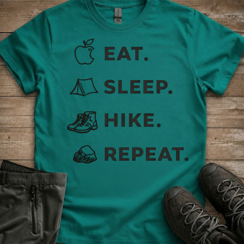 Eat Sleep Hike Repeat Tee