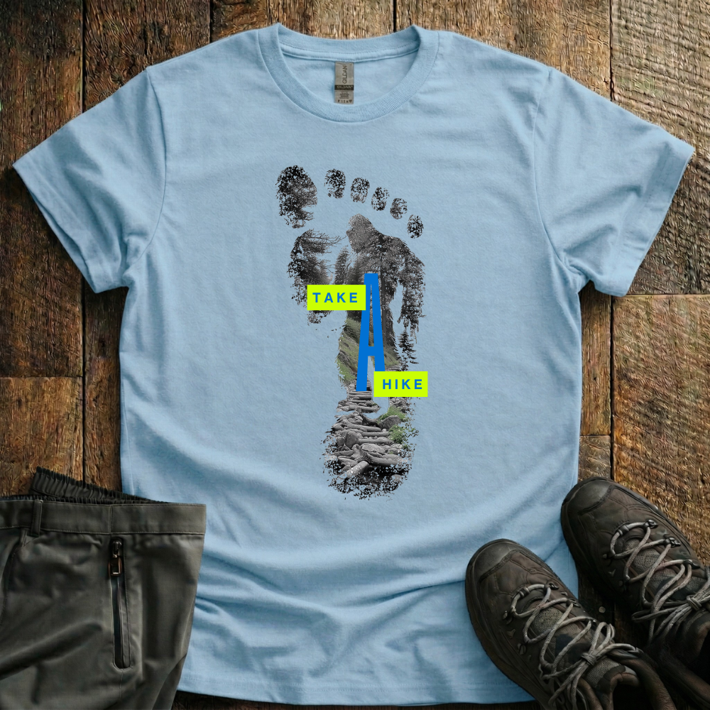 Take A Hike Yeti Print T-Shirt