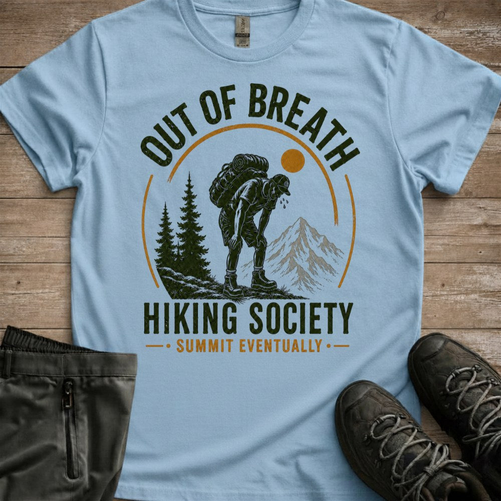 Out Of Breath Hiking Society Tee