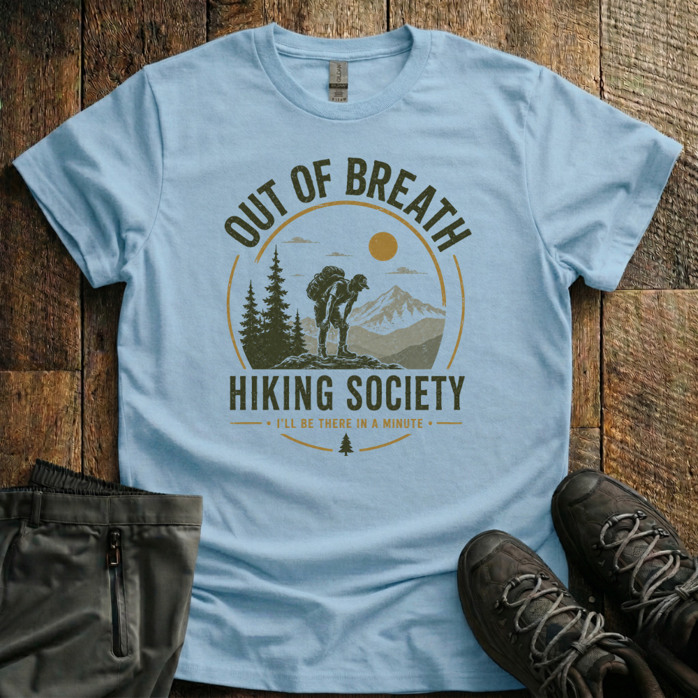 Out Of Breath Hiking Society T-Shirt