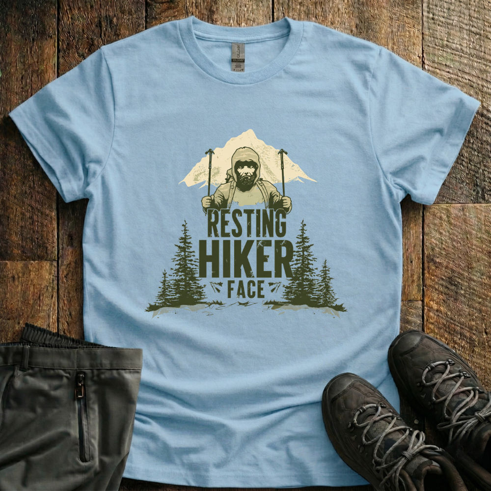 Resting Hiker Face T-Shirt