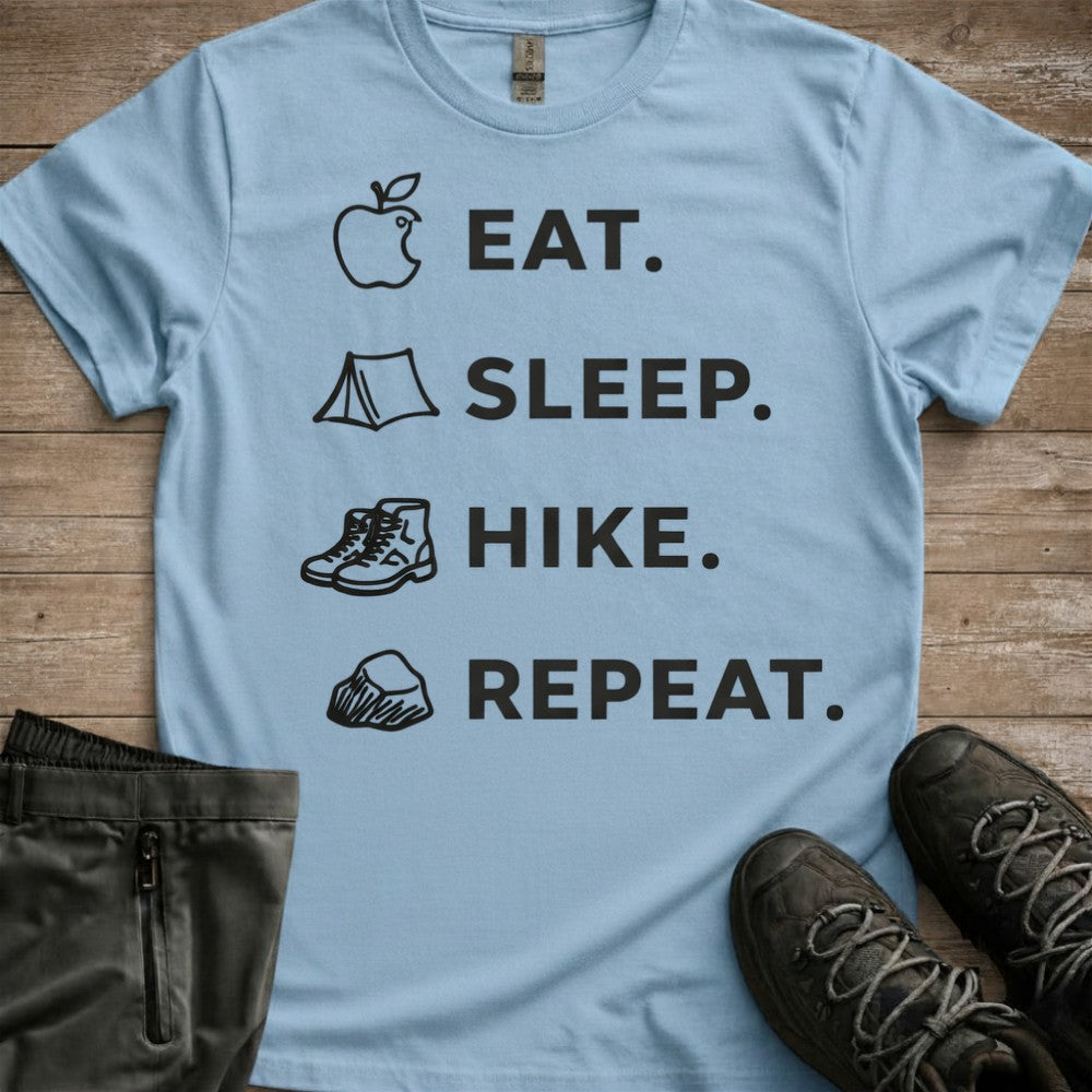 Eat Sleep Hike Repeat Tee