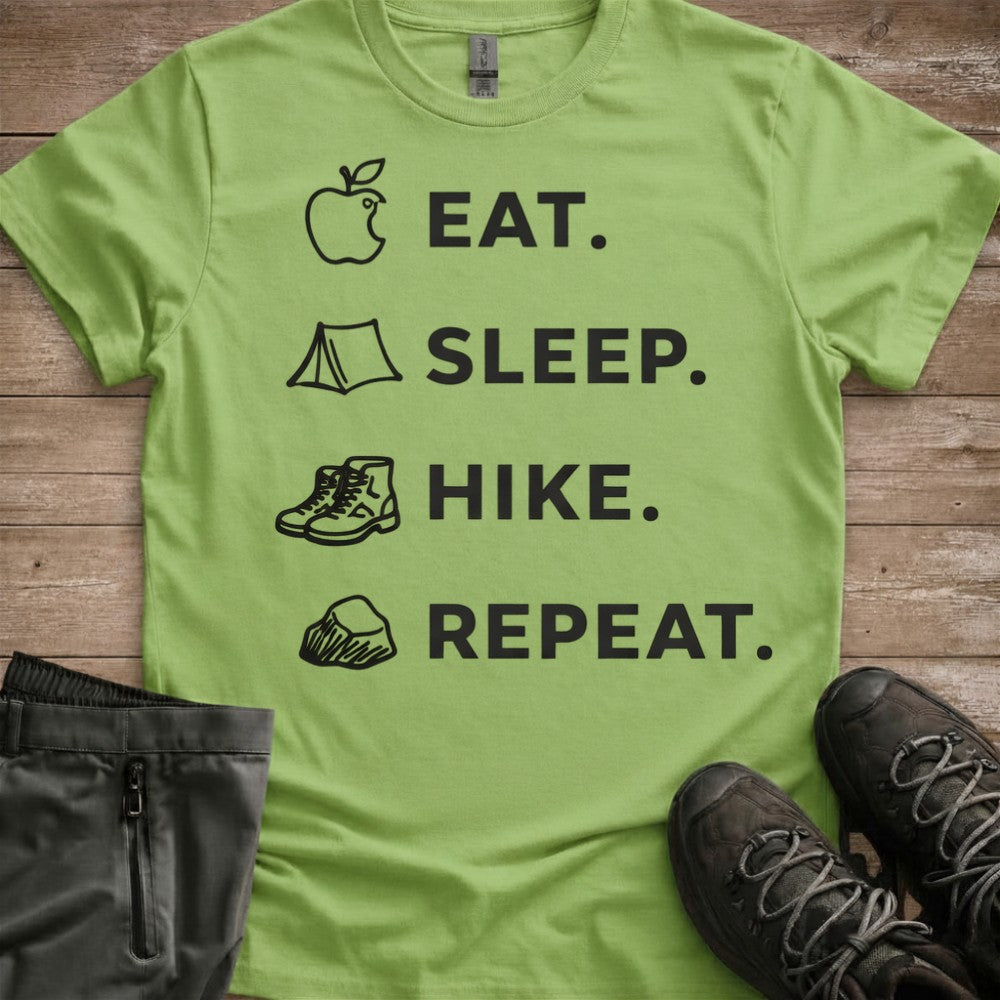 Eat Sleep Hike Repeat Tee