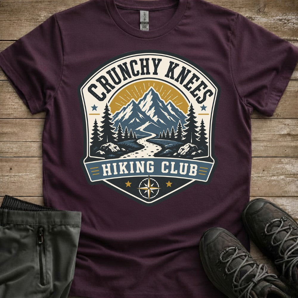 Crunchy Knees Hiking Club Tee