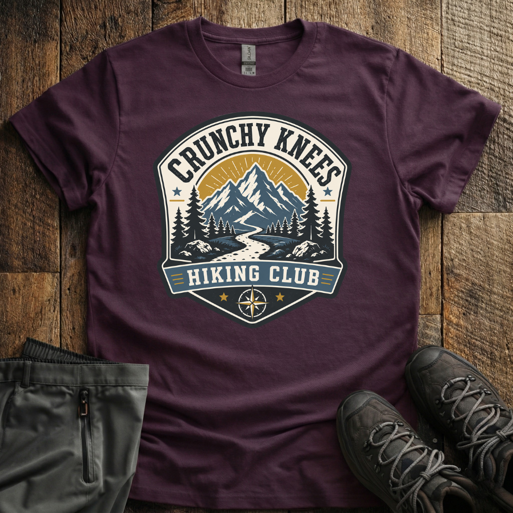 Crunchy Knees Hiking Club T-Shirt