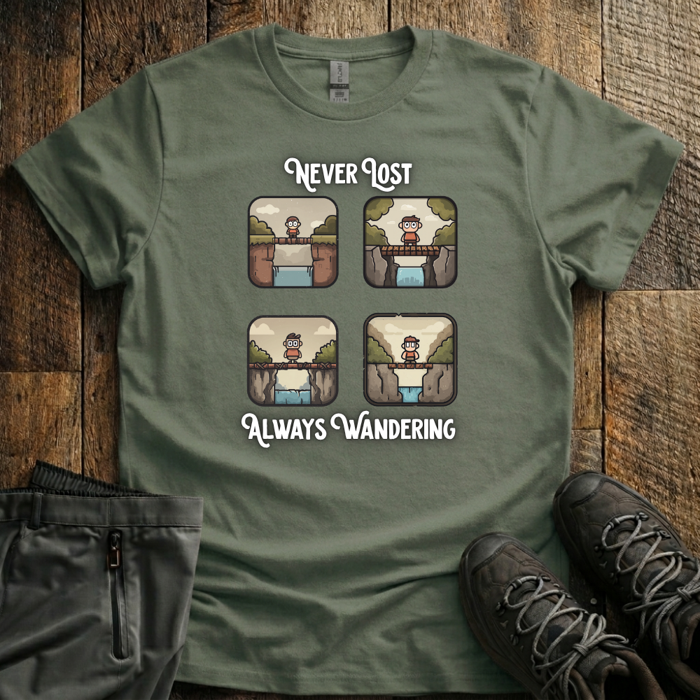Never lost 4 panel T-Shirt