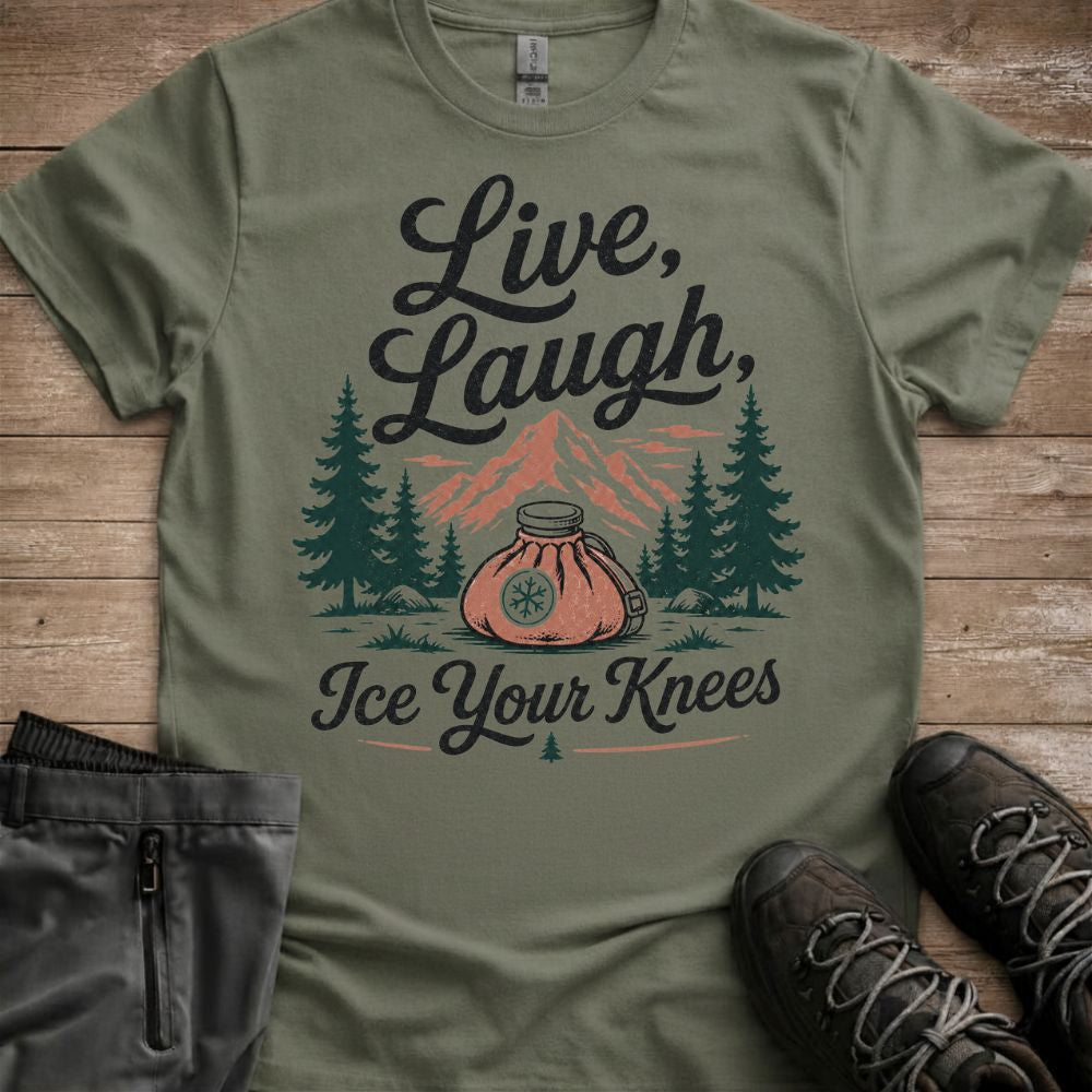 Live Laugh Ice Your Knees Tee