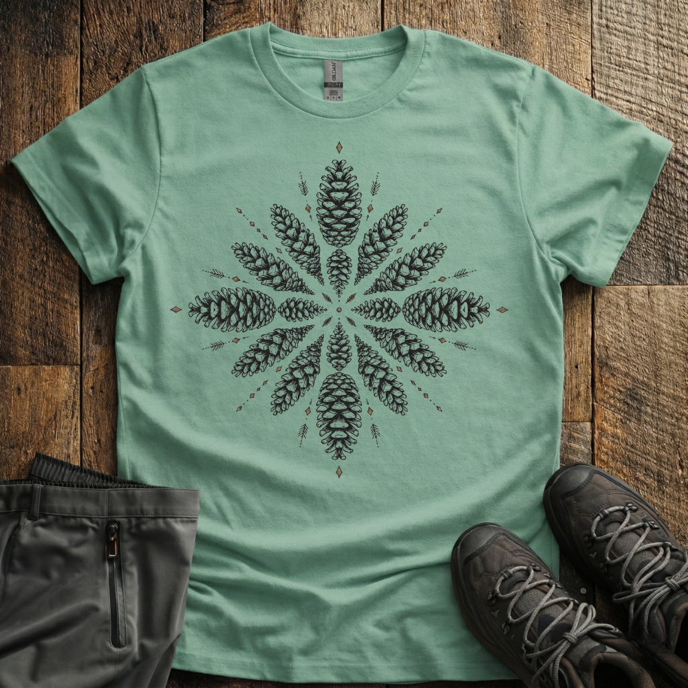 Pine Cone Geometry T-Shirt