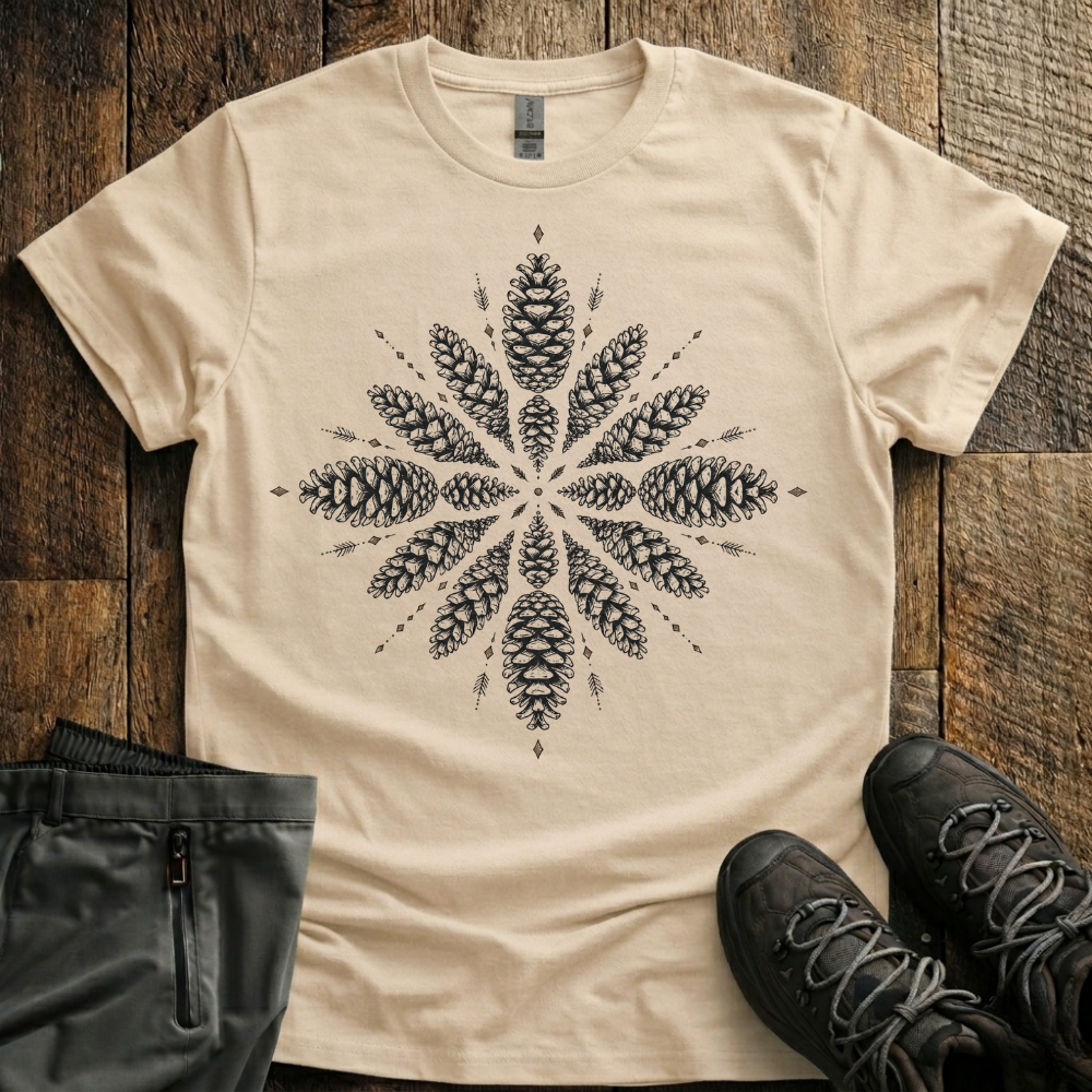 Pine Cone Geometry T-Shirt