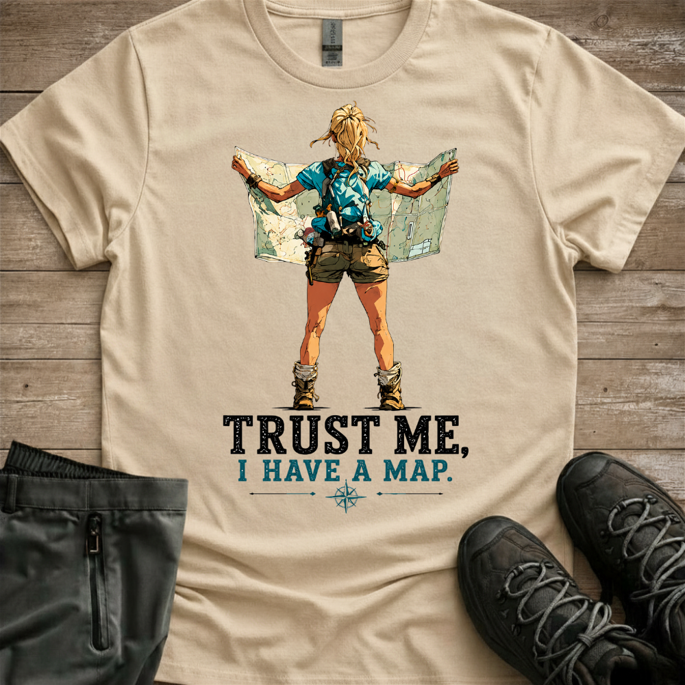 Trust Me, I Have A Map — Women’s Hiking Tee