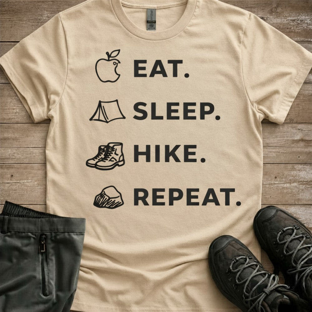 Eat Sleep Hike Repeat Tee