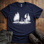 Solitary camping alien T-Shirt